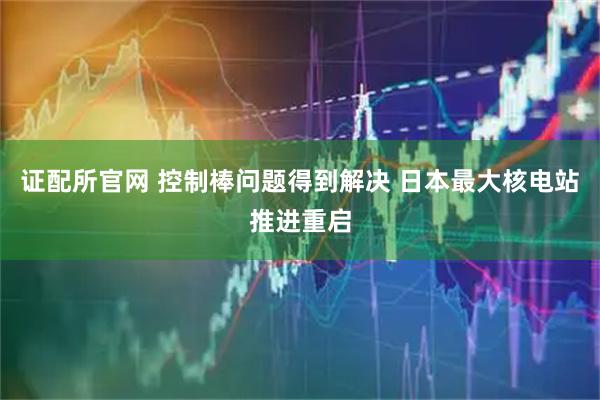 证配所官网 控制棒问题得到解决 日本最大核电站推进重启